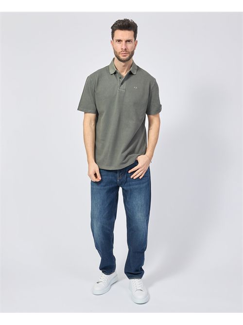 Polo uomo AX in pique di cotone ARMANI EXCHANGE | XM000509-AF13055U8051